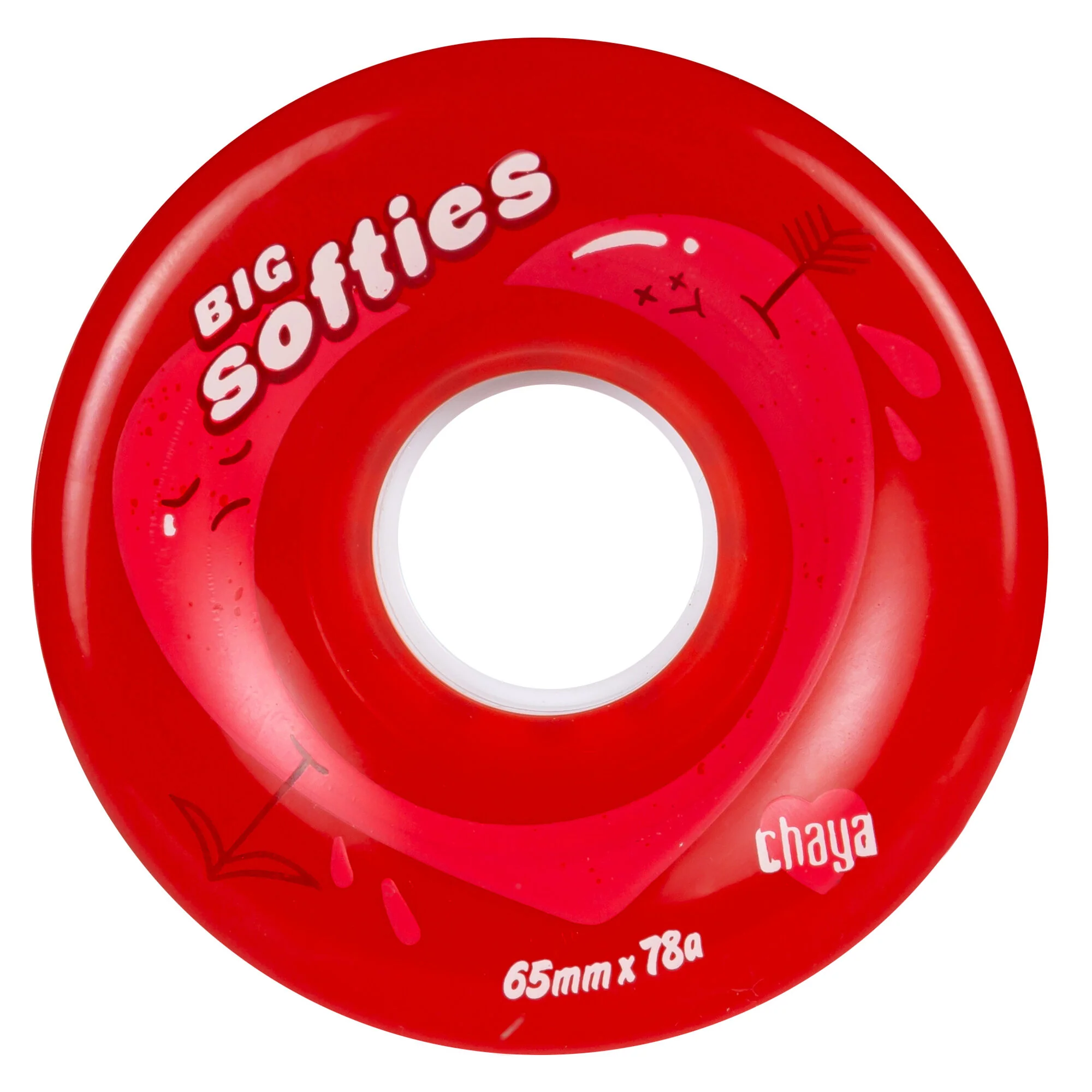 Big Softie`s Clear Red, 4-pack